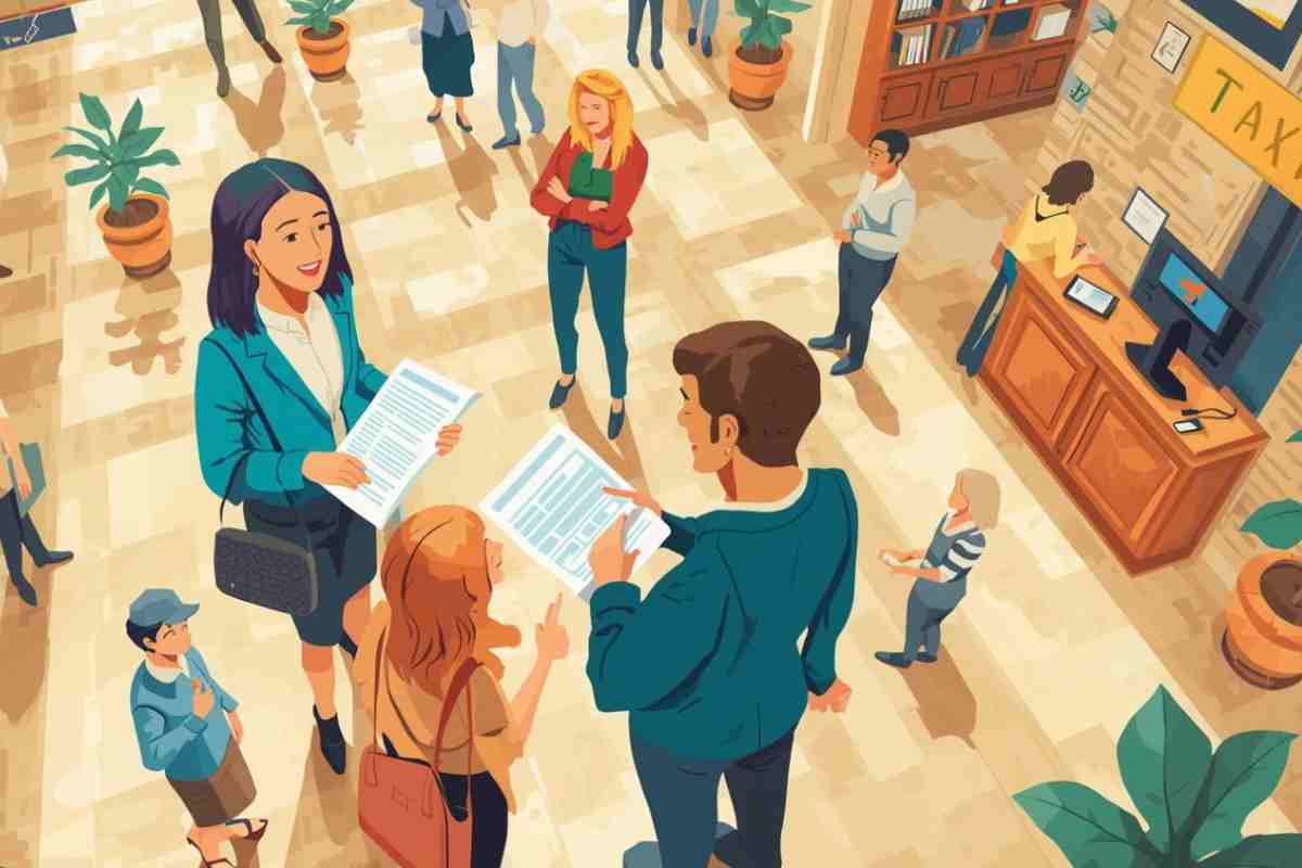 cittadini e fisco in un'immagine grafica